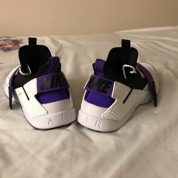 NIKE AIR HUARACHE RUN DRIFT PREM WHITE/HYPER GRAPE - Picture 7 of 7